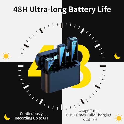 Calantre - Wireless Lavalier Microphone with Noise Cancellation & 48H Battery Life