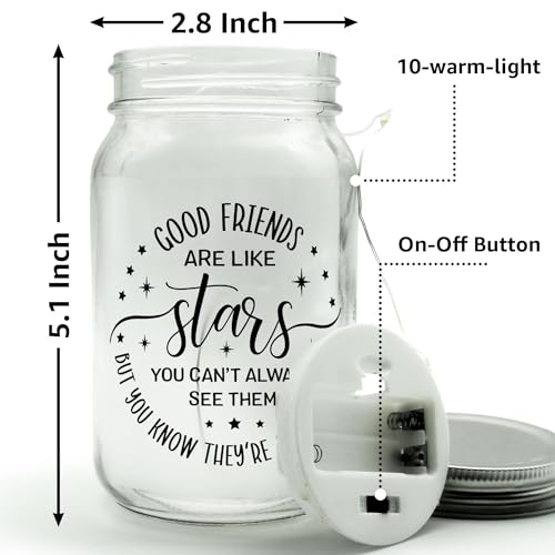 Charfia - LED Light Bottle with Inspirational Saying, Perfect Gift for Wife or Girlfriend