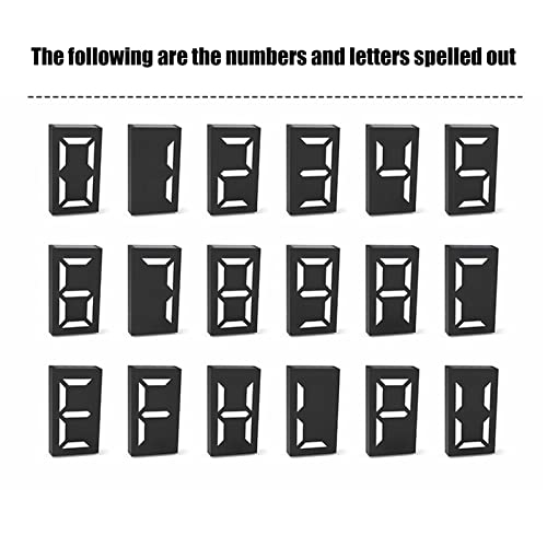 Yuecoom - Solar House Number Light, Wireless, 8 Modes, Modern Design, 2 Colors