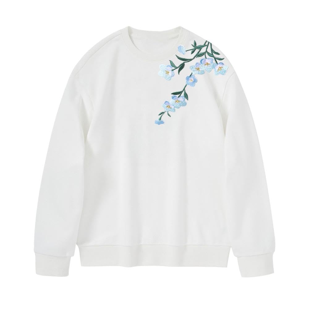 Clothing Applique Plum Blossom DIY Exquisite Flower Embroidered Patches Fabric Sticker Iron on Clothes Patches (Pink) - Medaid International