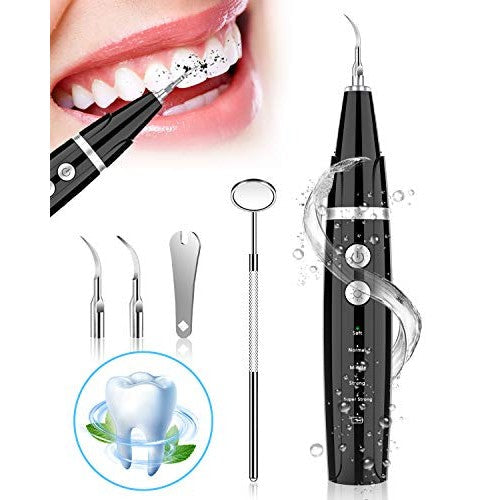 Lymi - Plaque Remover Kit with LED, 3 Modes, 2 Replaceable Heads, Safe for All