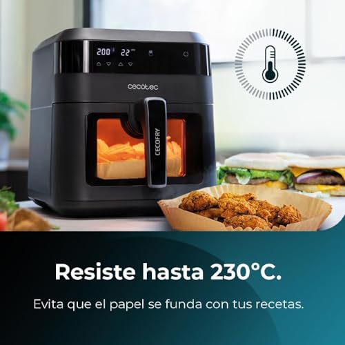 Cecotec - Oil-Free Air Fryer Paper Pack, 150 Pieces, Safe & Sustainable