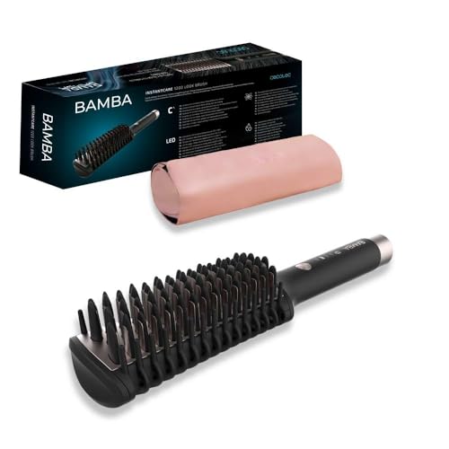 Cecotec - Ceramic Tourmaline Hair Straightening Brush for Smooth, Shiny Hair
