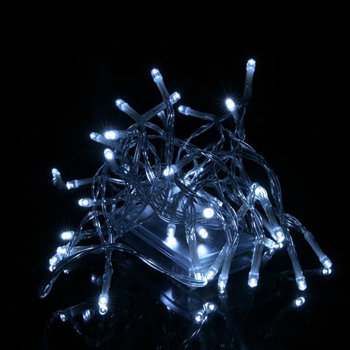 Karlling - Battery Operated Fairy Lights with 8 Flashing Modes, 13 ft Clear Wire