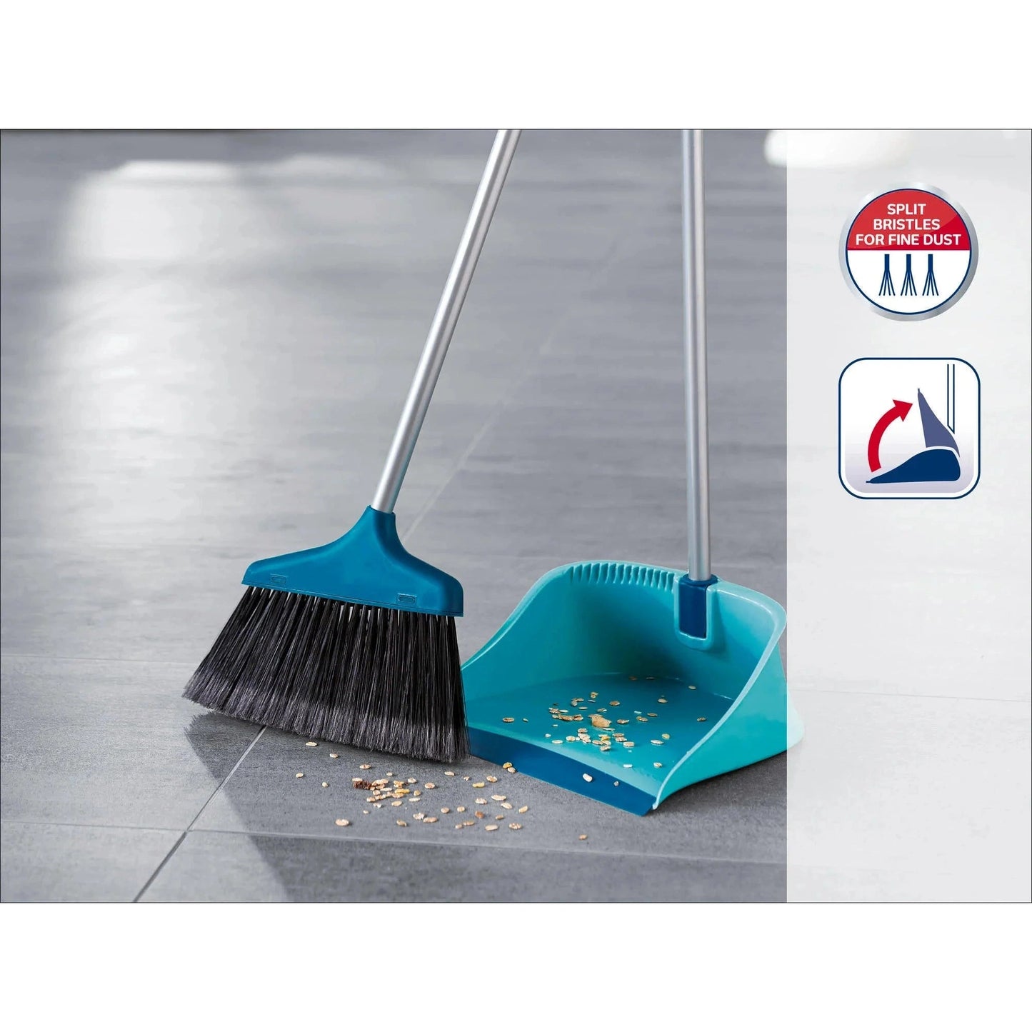 Sweeper Set With Handle & Open Dust Pan - Medaid International