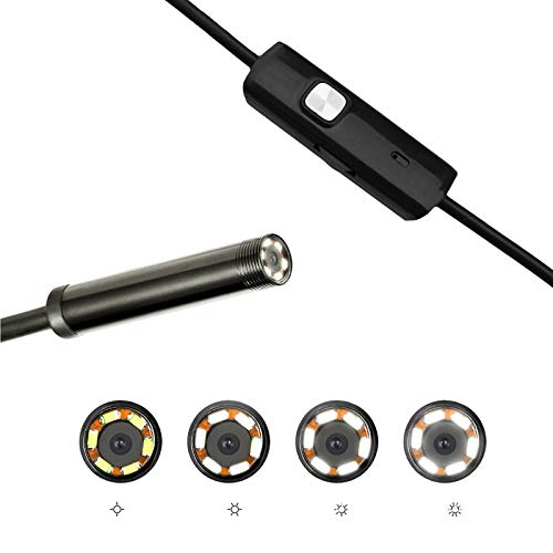 Sing F Ltd - USB Borescope with 6 Adjustable LEDs, Compatible with Android & PC