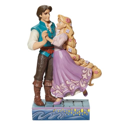Enesco - Disney Traditions Tangled Figurine, Rapunzel & Flynn, 7.5", Multicolor