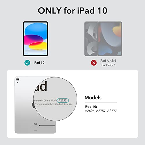 Esr - Rebound Series Case for iPad Pro 12.9, Pencil Holder, Slim Design, Black