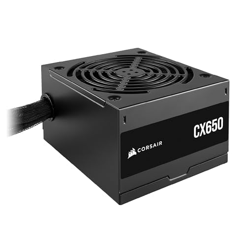 Corsair - CX650 80 Plus Bronze ATX Power Supply with Low-Noise Cooling Fan