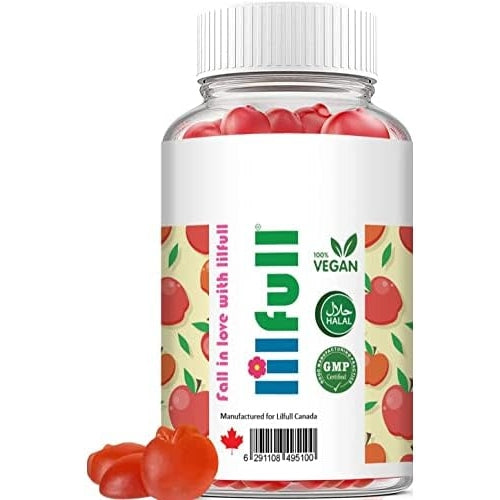 Lilfull Apple Cider Vinegar 1000mg 60 Vegan Gummies with Ginger Root Extract Supports Immune Health & Multi Benefit Blend to Help Weight Loss | Apple Cider Vinegar Dietary Supplement for Men Women - Medaid - Lebanon