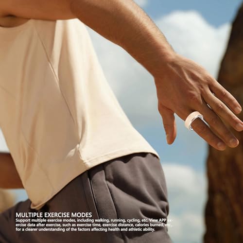 Ashata - Smart Ring Health Tracker, Stainless Steel, Sleep Monitoring, Fitness Tracking