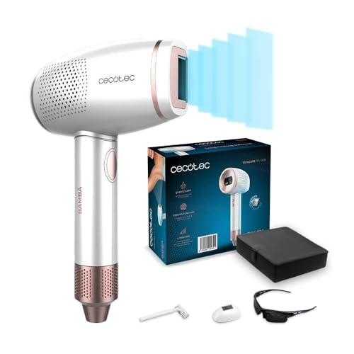 Cecotec - IPL Hair Removal Device with 500,000 Pulses, LCD Screen, Cooling Function