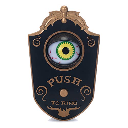 Roman - Halloween Décor Giftware Collection, 7" Doorbell with Pumpkin, Ghost, Witch, Skull, Spider