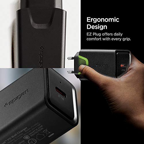 Spigen - 27W PD USB C Charger for Fast Charging, Compatible with iPhone & Galaxy