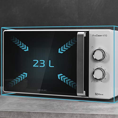 Cecotec - ProClean 4010 Microwave, 23L, 700W, Ready2Clean Coating, 6 Levels