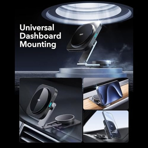 Esr - Foldable Magnetic Wireless Car Charger for Tesla, Strong MagSafe Hold