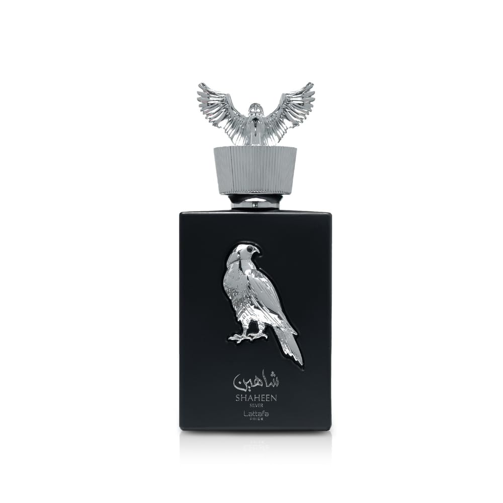 Lattafa Pride Shaheen Silver – Fresh, Fruity, Chypre, Amber – Eau de Parfum Long-Lasting Fragrance for Unisex, 3.4 Ounce / 100 ml - Medaid International