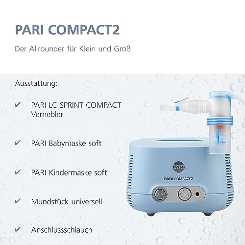 Pari - Compact2 Lower Respiratory Inhaler for Targeted Inhalation Therapy