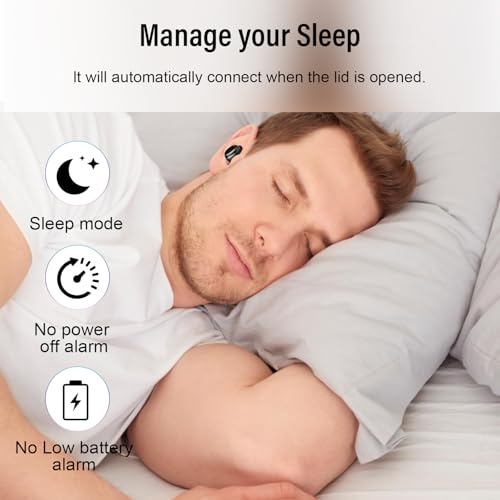 Dusonlap - Bluetooth 5.4 Sleep Earbuds, Lightweight Mini Design for Side Sleepers