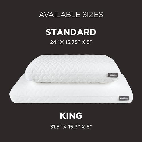 Tempur-Pedic TEMPUR-Cloud Pillow for Sleeping, Standard, White - Medaid International