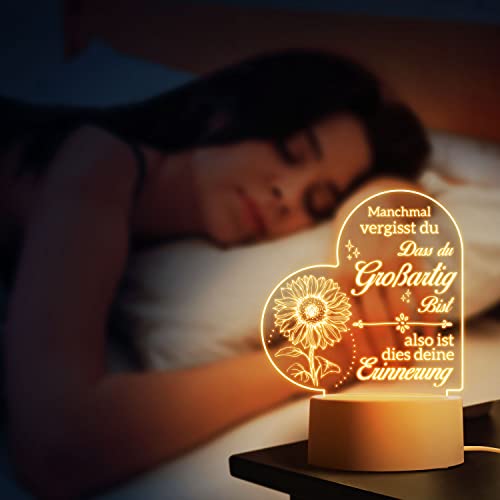 Vetbuosa - Engraved Inspirational Night Lights for Women and Friends