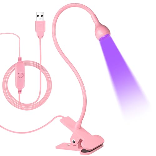 Aoraem - 3W Flexible Gooseneck LED Nail Lamp for Quick Gel Curing, Portable Design