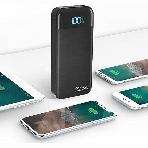 Paidashu - 27000mAh Fast Power Bank, 22.5W PD3.0, QC4.0, USB-C Charger