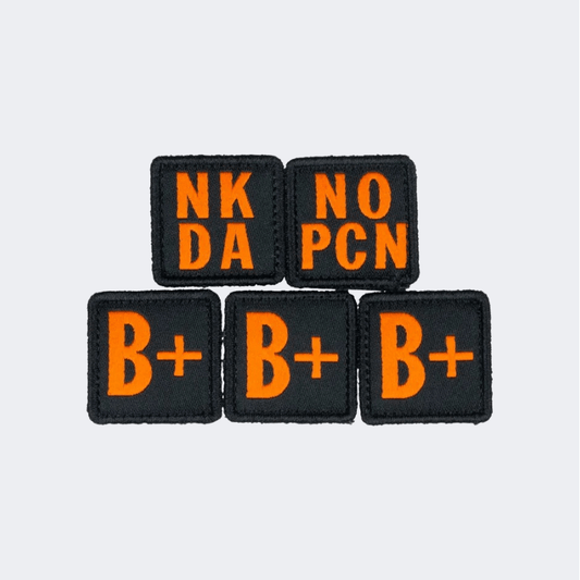 5-11 Blood Type Patch Kit Tactical Patches, Tags And Stickers Multi - Medaid International