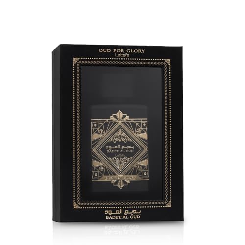 Lattafa Perfumes Bade'e Al Oud, Oud for Glory for Unisex Eau de Parfum Spray, 3.4 Ounce - Medaid International