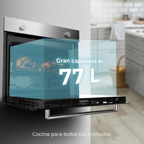 Cecotec - Bolero Hexa C126000 Built-In Oven, 2800W, 77L Capacity, Steam Assist