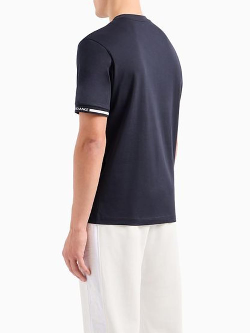 Armani Exchange Men's Logo Brand Short Sleeve T-Shirt,DEEP Navy,XS - Medaid International