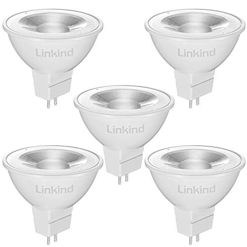 Linkind - GU5.3 MR16 LED Bulbs, 5W, 520LM, Warm White 2700K, Pack of 5