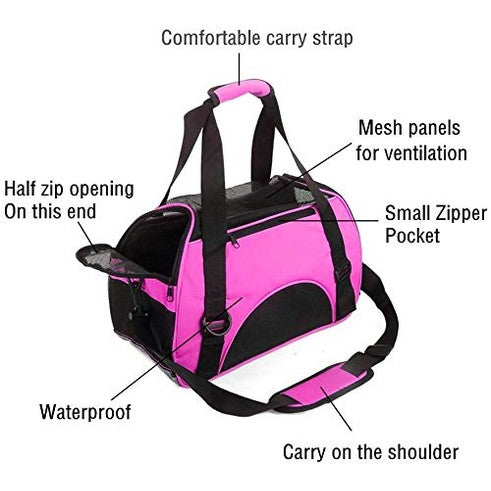 Dotala - Airline Approved Soft-Sided Cat Carrier, Foldable for Small Pets