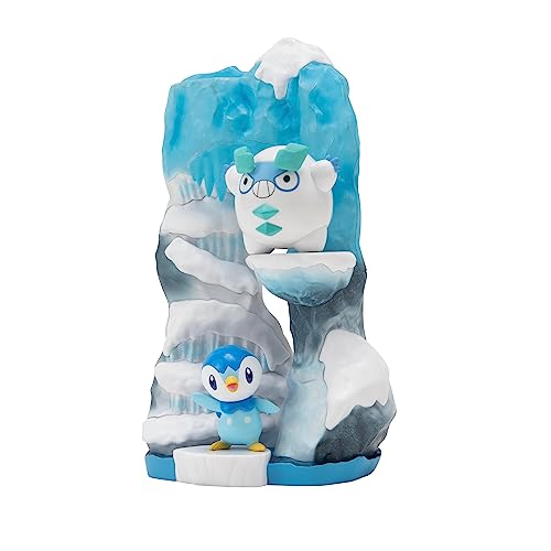 Bizak - Pokemon Snow Hill Mini World with Galarian Darumaka & Piplup Figures