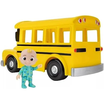 Cocomelon Feature Musical Vehicle Yellow School Bus, multi, CMW0015, Cocomelon Yellow School Bus - Medaid - Lebanon