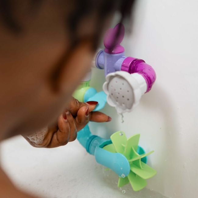 Nuby Wacky Waterworks Pipes Bath Toy - Baby Bathtub Toy with Interactive Features for Cognitive Development - Medaid International