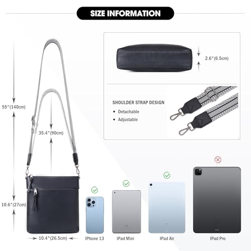 Roulens - Vegan Soft Leather Crossbody Bag with Adjustable Strap & Stylish Design