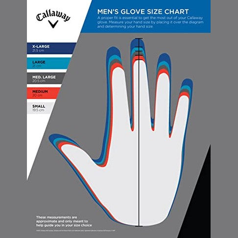 Callaway - Premium Cabretta Leather Golf Glove with Enhanced Grip and Comfort