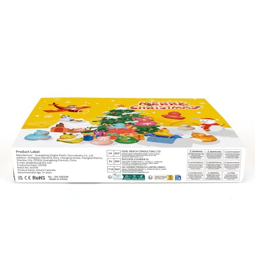 Advent Calendar Boys & Girls, 24 Days Christmas Countdown Calendar, Rubber Ducks Bath Toys, Toys for Toddler, Christmas & Birthday Gifts - Medaid International