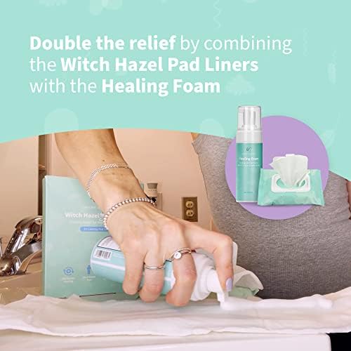 Mama & Wish Witch Hazel Foam and Pad Liners Bundle - Postpartum Essentials - Medaid