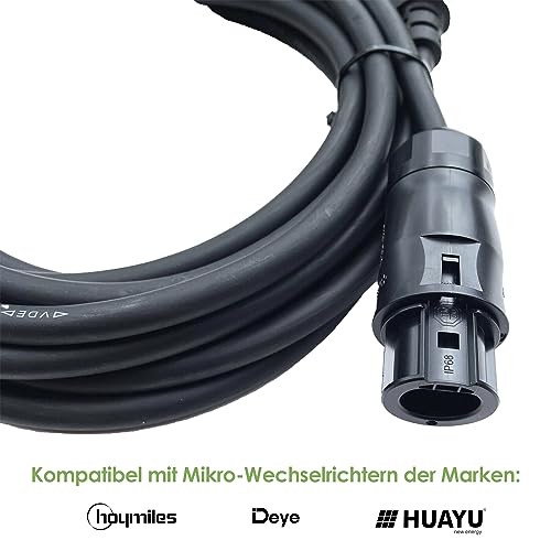 Betteri - BC01 to Schuko Adapter Cable, 5m, Solar PV Socket, Compatible with Hoymiles, Deye, Huayu