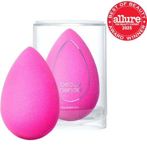 Beautyblender® | Original Pink Beauty Blender Makeup Sponge, Super-Soft Foam Easily Blends Foundations, Powders & Creams, Made in USA, Reusable, Washable, Streak Free Application, Vegan, Cruelty Free - Medaid International
