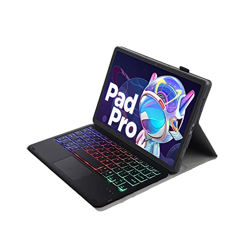 Lenovo - Soft TPU Keyboard Case With Detachable Backlit Bluetooth Keyboard