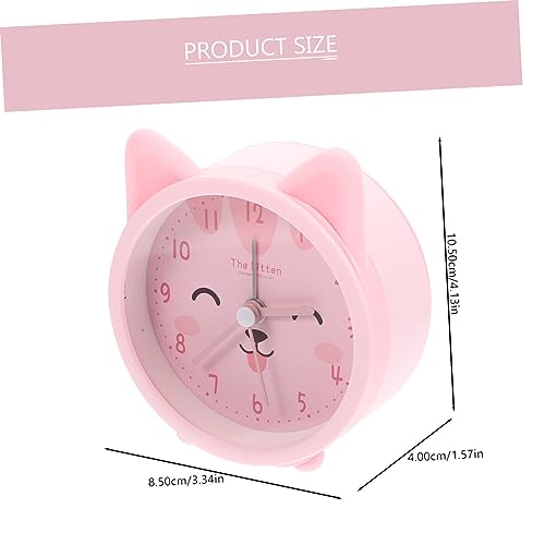 Levemolo - Cute Cat Alarm Clock with Night Light, Small Digital Travel Clock