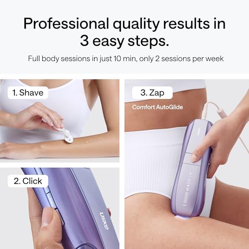 Ulike Laser Hair Removal Device Air 10 Ipl Gift for Women and Men, Ice Cool and Permanent Hair Reduction for Nearly Painless, Dual Lights, Skin Sensor & USHR Mode Hair Removal in 10mins from Home - Medaid International