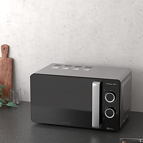 Cecotec - ProClean 3050 Microwave, 20L, 700W Power, 6 Cooking Levels, Defrost Mode