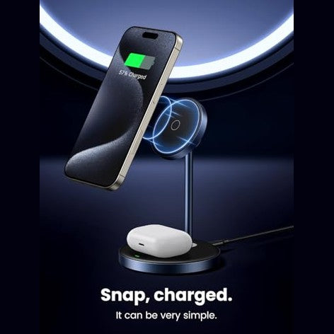 Ugreen - 2-in-1 MagSafe Wireless Charger with USB-C Cable for iPhone & AirPods