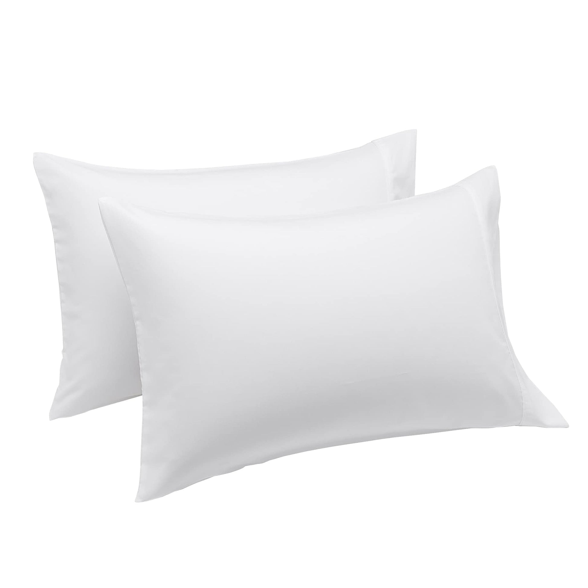 Amazon Basics Standard Pillow Cases Set of 2 - Lightweight, Super Soft Easy Care Microfiber, Bright White, 30" L x 20" W, Pillows Not Included - Medaid International