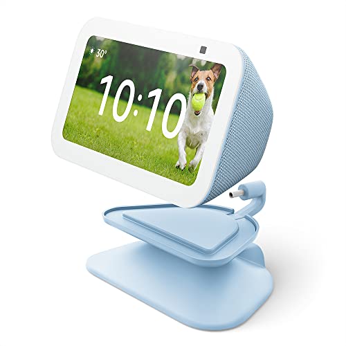Echo Show 5 (3rd Gen) Adjustable Stand with USB-C Charging Port | Cloud Blue - Medaid International