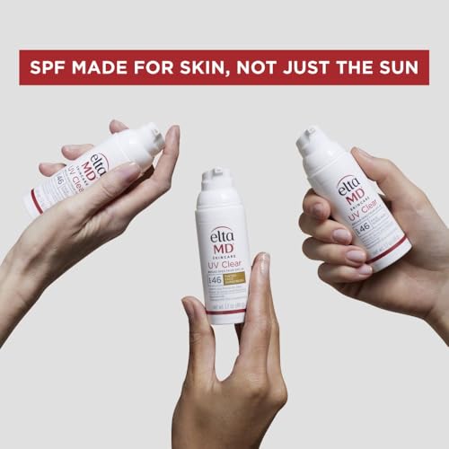EltaMD UV Clear Tinted Sunscreen for Face, SPF 46 with Zinc Oxide, Oil-Free, Dermatologist Recommended, For Acne-Prone Sensitive Skin, 1.7 oz - Medaid International